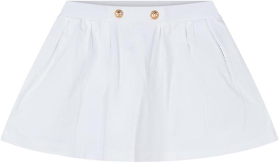 26SS [키즈] 발망 스커트 BY7A01Z3277100OR WHITE