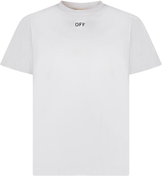 26SS [키즈] 오프화이트 티셔츠 44GAA001S26J003100 WHITE