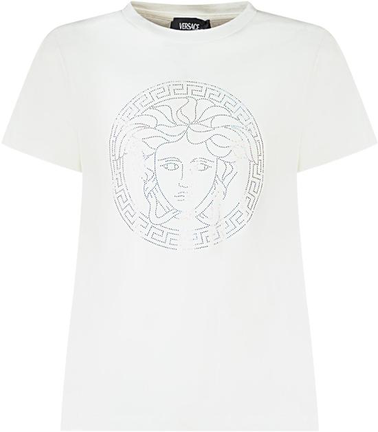 25FW [키즈] 베르사체 티셔츠 10000521A108032W210 WHITE