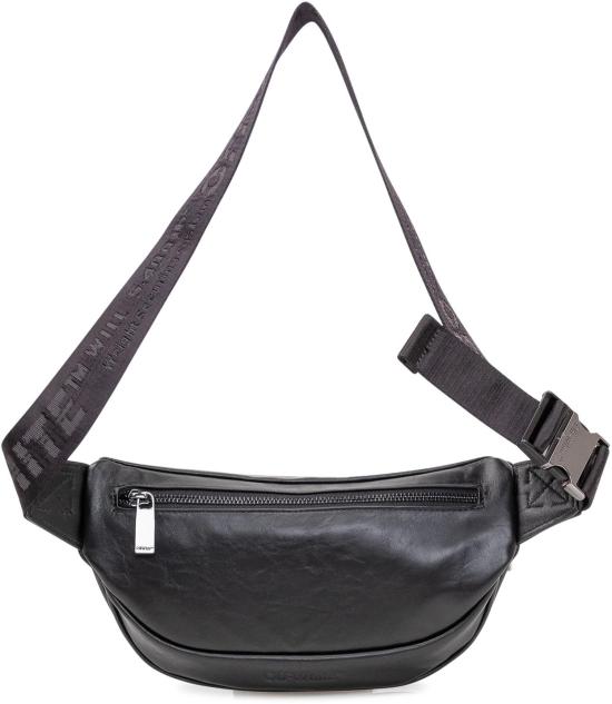 26SS 오프화이트 벨트백 OMNT001S26LEA0011000 BLACK - OFF WHITE