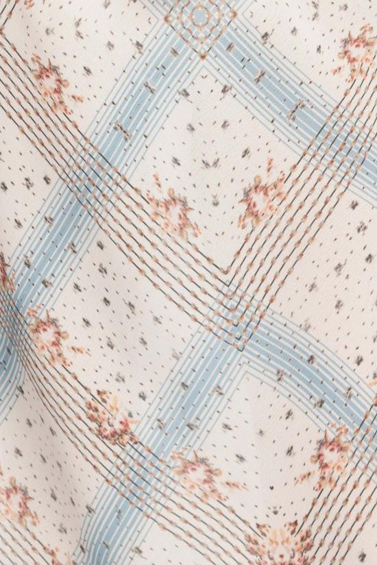  안나 수이 롱 스커트 헤리티지 스카프 프린트 시폰 - ANNA SUI