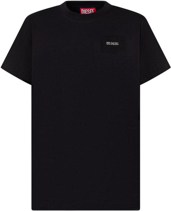 26SS [키즈] 디젤 티셔츠 J027710CATMK900 BLACK