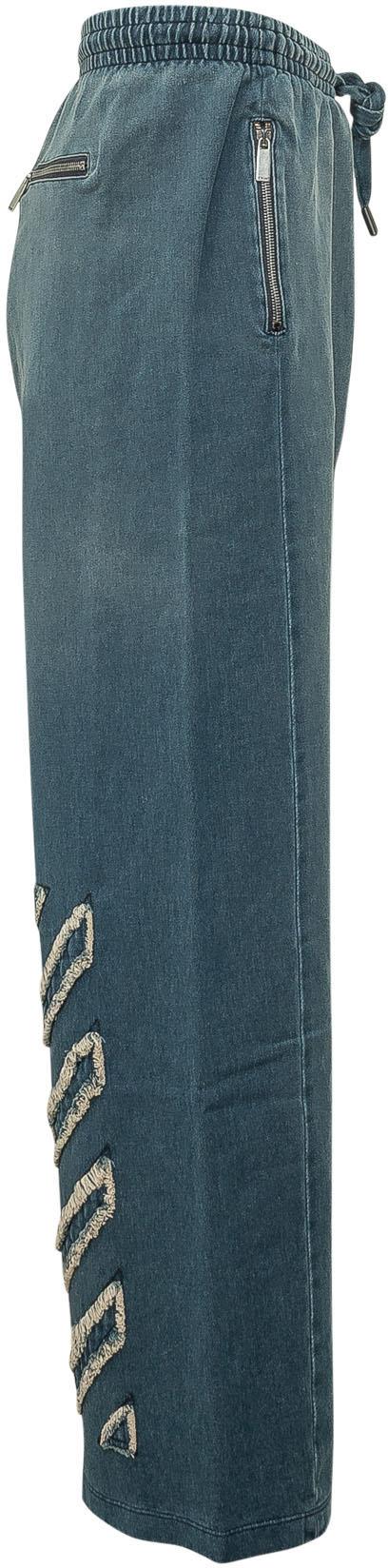 26SS 오프화이트 트레이닝/조거 팬츠 44MCH05CS26D001422 BLUE - OFF WHITE