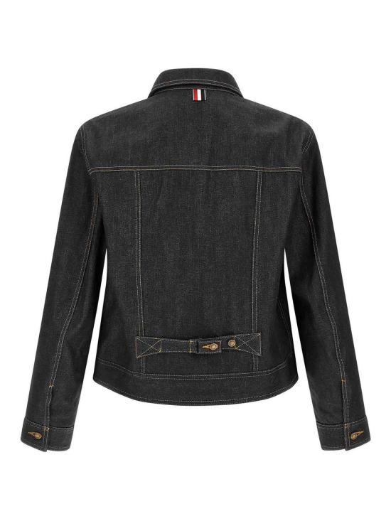 26SS 톰브라운 셀비지 데님 백스트랩 유틸리티 재킷 MJO256SF1101415 Blue - THOM BROWNE