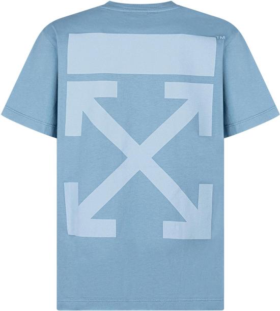 26SS [키즈] 오프화이트 티셔츠 44GAA001S26J009451 LICHTBLUE - OFF WHITE