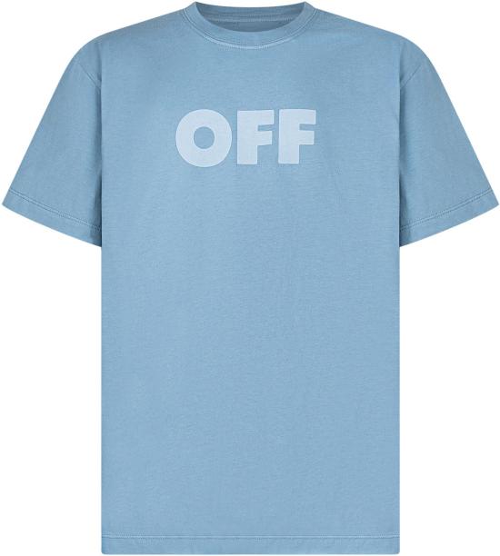 26SS [키즈] 오프화이트 티셔츠 44GAA001S26J009451 LICHTBLUE