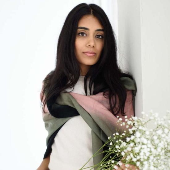  베리어슬리 머플러/스카프 다양한 색상의 아이리스 캐시미어 메리노 핸드메이드 스카프 - VARIOUSLY