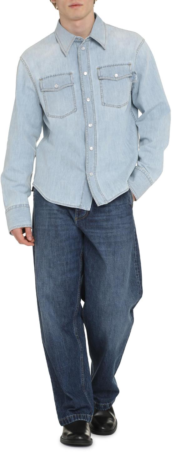  보테가베네타 데님 셔츠 771885 BLUE - BOTTEGA VENETA