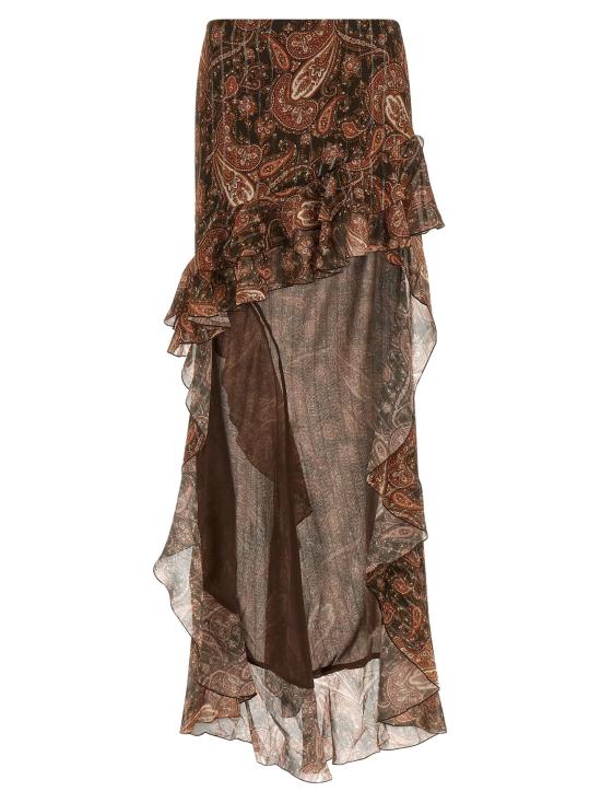 26SS 안다마네 롱 스커트 TM190338BTNV143PASLEY