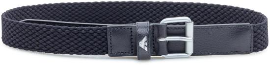 25FW [키즈] 엠포리오 아르마니 가죽 벨트 4015224R56206935 BLACK