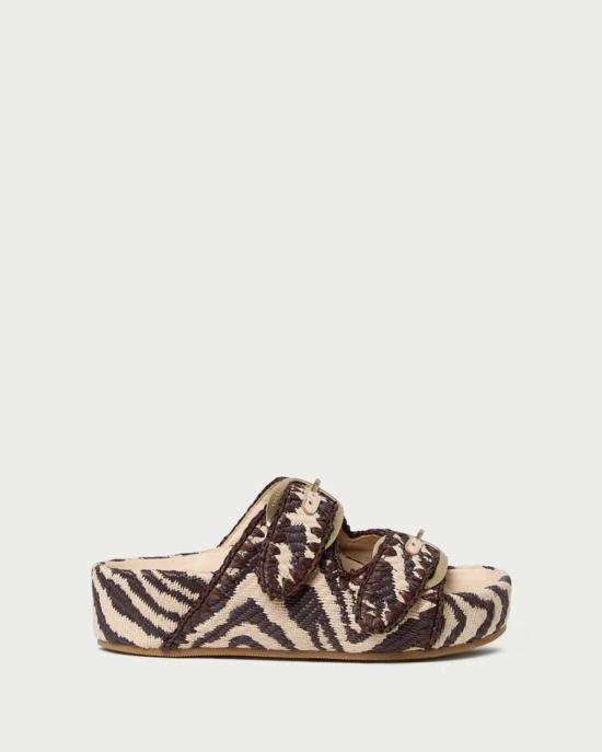  로플러랜달 샌들 로플러 랜달 니코 제브라 투 밴드 - LOEFFLER RANDALL