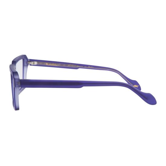  카돌 안경 디스코 라이트 볼드 직사각형 , 반투명 퍼플 마감 - KADOR