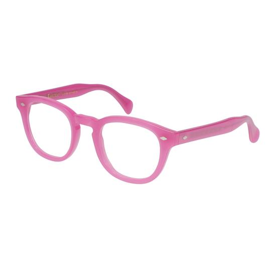  카돌 안경 졸리 칼 49 반투명 핑크 라운드 스퀘어 안경 - KADOR