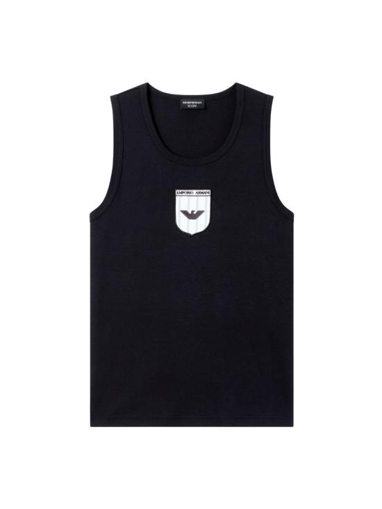 26SS 엠포리오 아르마니 민소매 티셔츠 EM005550AF25183 F8097 Nero