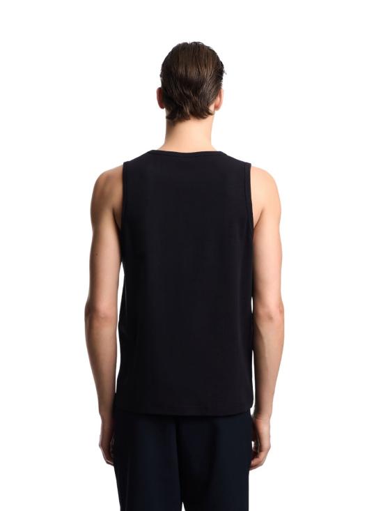 26SS 엠포리오 아르마니 민소매 티셔츠 EM005550AF25183 F8097 Nero - EMPORIO ARMANI