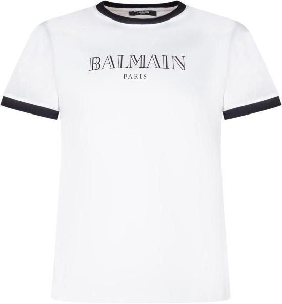 26SS [키즈] 발망 티셔츠 BY8P41Z3672100NE WHITE