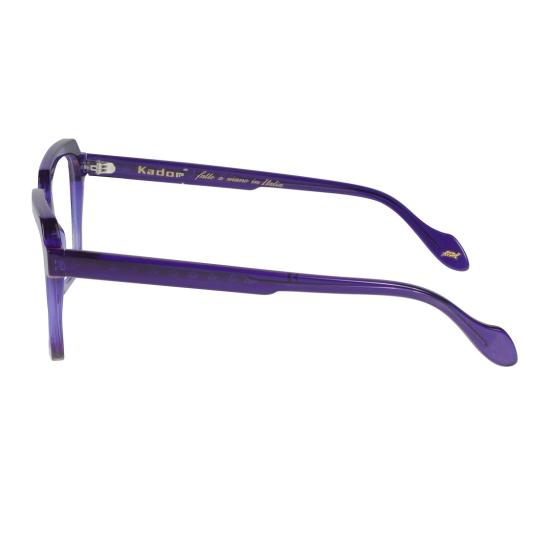  카돌 안경 칼리마 라이트 반투명 보라색 기하학적 사각형 안경 - KADOR
