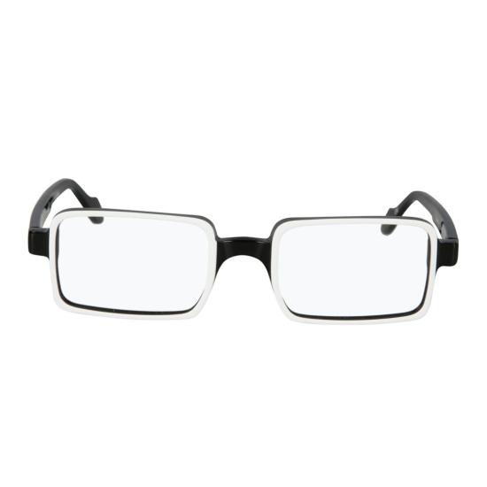  카돌 안경 플래닛 라이트 직사각형 투톤  (굵은 검정색 전면 디자인)