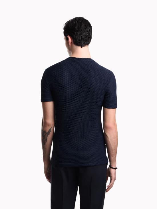 26SS 엠포리오 아르마니 반팔 티셔츠 EM005555AF25179 UB109 Blue - EMPORIO ARMANI