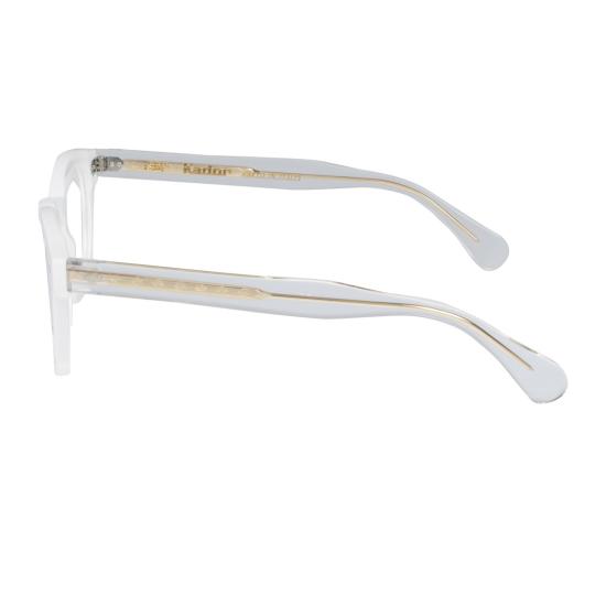  카돌 안경 졸리 칼 49 반투명 화이트 라운드 스퀘어 안경 - KADOR