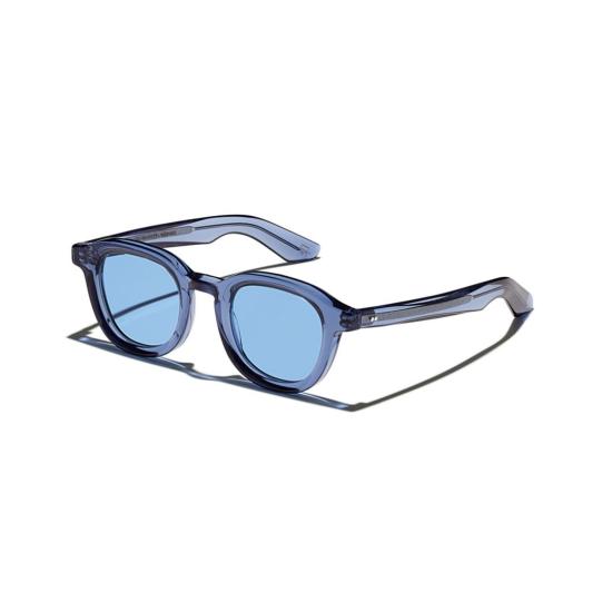  모스콧 선글라스 Or-Dah-S Dahven Sun 반투명 블루 아세테이트 - MOSCOT