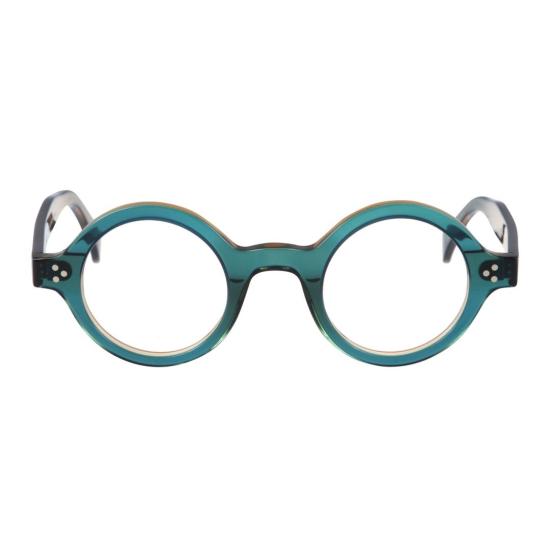  카돌 안경 아키스타/K-45 반투명 청록색 원형 프레임