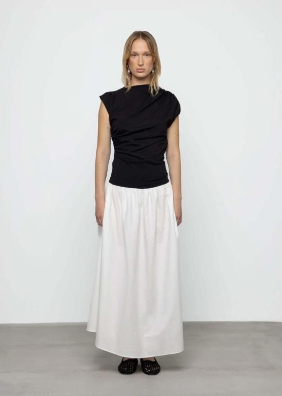  esthe 롱 원피스 에스테 투톤 드레이프 맥시 드레스 - OTHER BRANDS