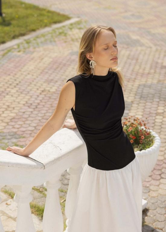  esthe 롱 원피스 에스테 투톤 드레이프 맥시 드레스 - OTHER BRANDS