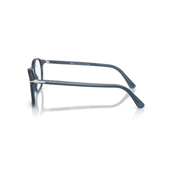 26SS 페르솔 안경 0Po3007vm 반투명 블루 아세테이트 안경테 (키홀 브릿지) - PERSOL