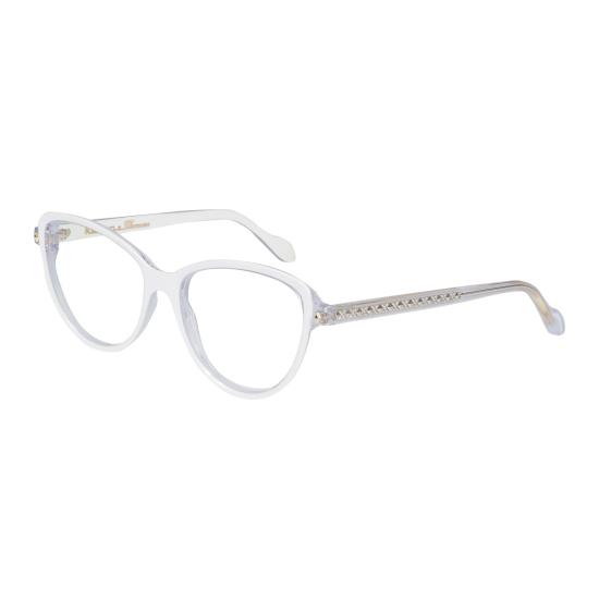  카돌 안경 멜라니 글래머-V 반투명 캣아이  (골드톤 격자 장식) - KADOR