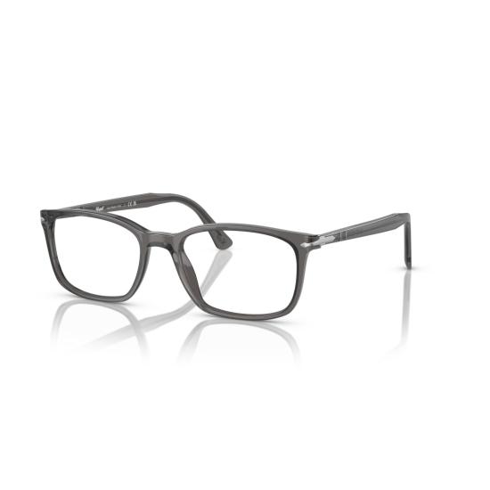 26SS 페르솔 안경 0Po3189v 반투명 회색 아세테이트 안경테 (메탈릭 액센트 포함) - PERSOL