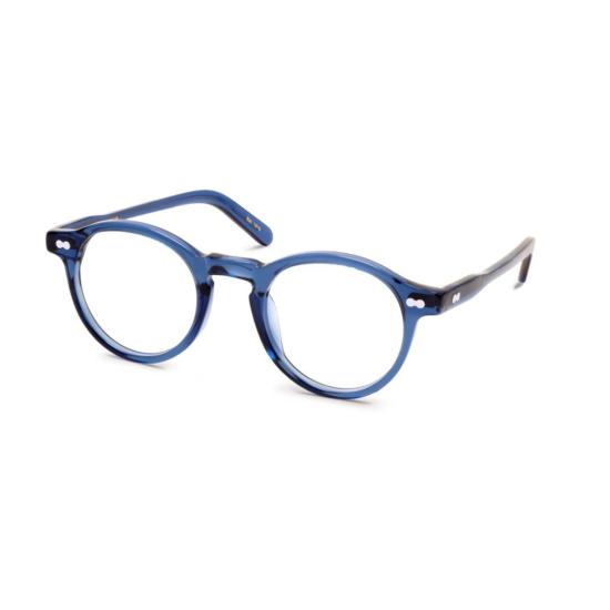  모스콧 안경 오르밀로 밀첸 반투명 딥 블루 원형 프레임 안경