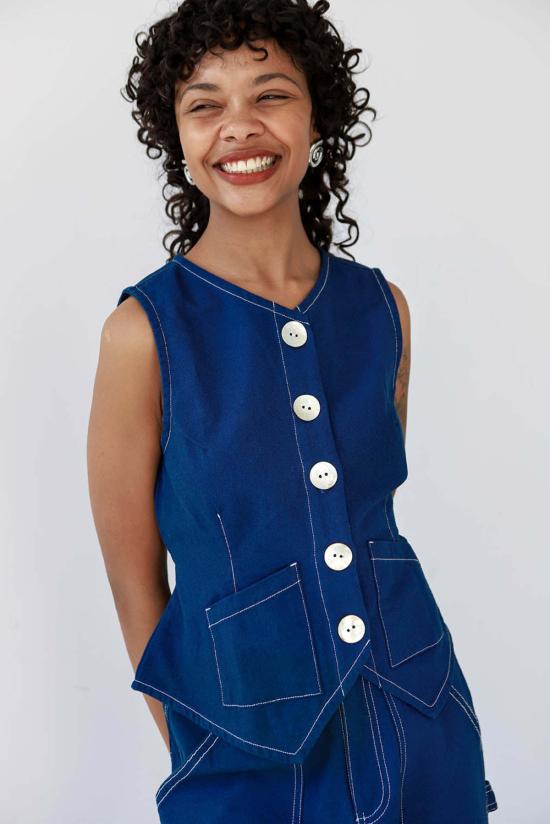  노블 베스트 쉘 플레어  네이비 - NOBLE