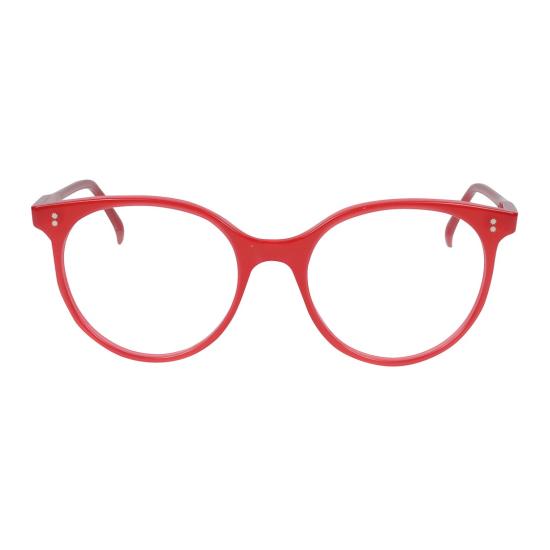  카돌 안경 신다/N-52 볼드 라운드 프레임 안경 (유광 레드 마감)