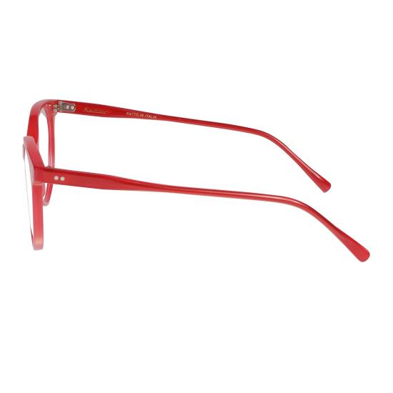  카돌 안경 신다/N-52 볼드 라운드 프레임 안경 (유광 레드 마감) - KADOR