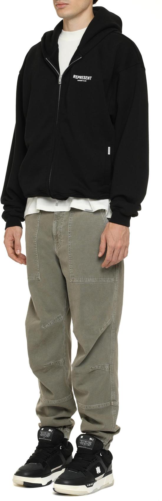 26SS 리프레젠트 후드 티셔츠 OCM41122 BLACK - REPRESENT