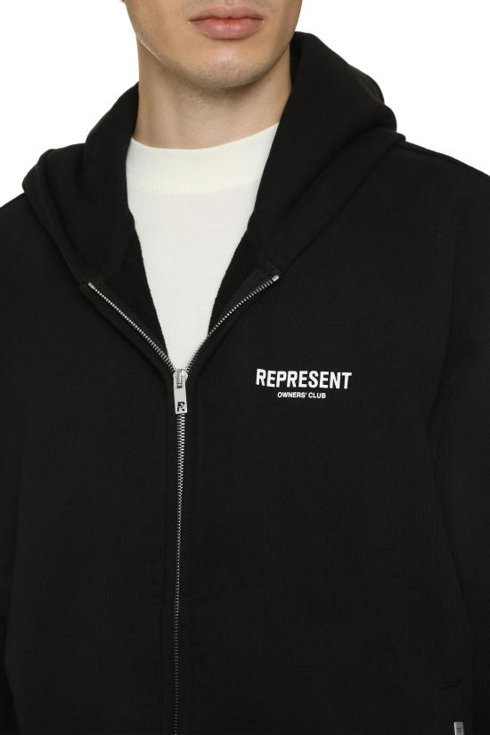 26SS 리프레젠트 후드 티셔츠 OCM41122 BLACK - REPRESENT