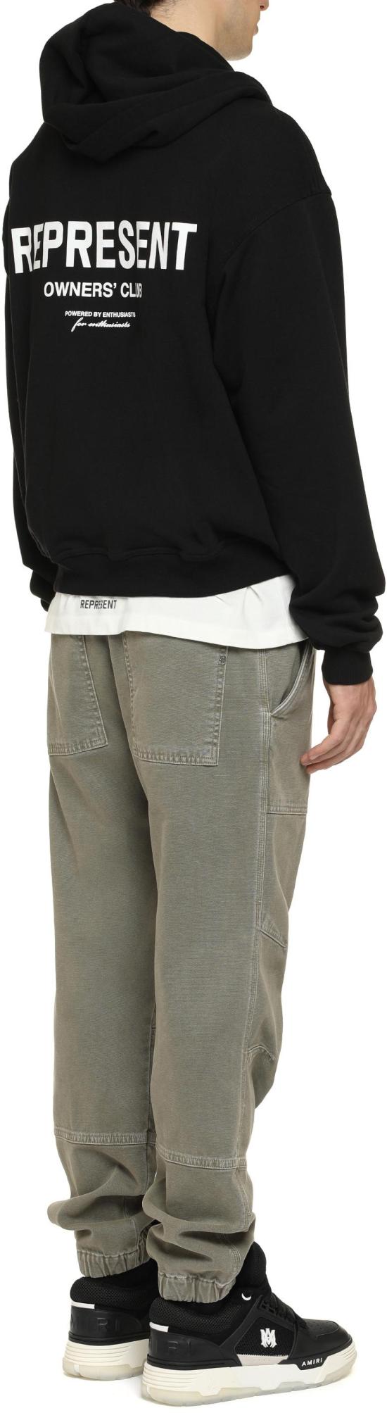 26SS 리프레젠트 후드 티셔츠 OCM41122 BLACK - REPRESENT