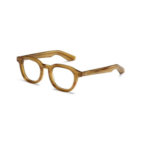  모스콧 안경 오르다오 다벤 반투명 앰버 아세테이트 라운드 스퀘어 - MOSCOT