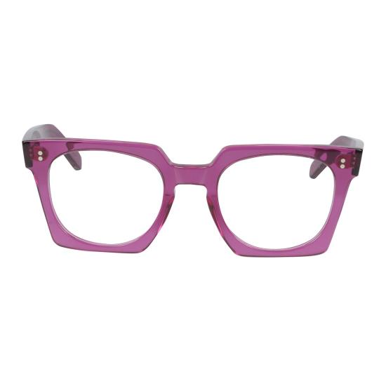  카돌 안경 마야 오버사이즈 스퀘어 프레임 , 반투명 퍼플 마감