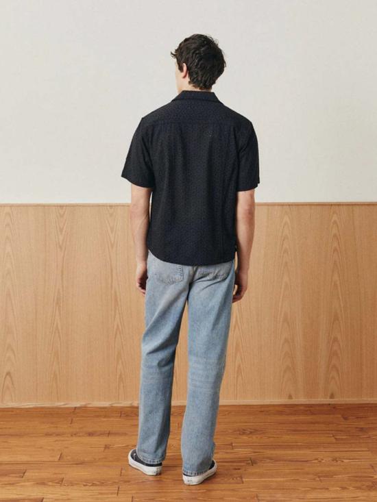  코리도 반팔 셔츠 복도 꽃무늬 아일렛 - CORRIDOR