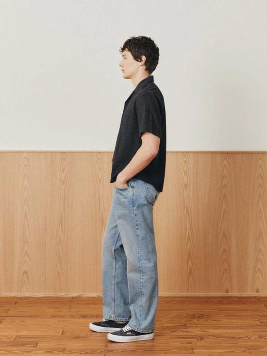  코리도 반팔 셔츠 복도 꽃무늬 아일렛 - CORRIDOR