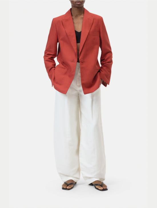 26SS 클로즈드 자켓 Lino e Viscosa Mattone 소재의 Giacca 블레이저