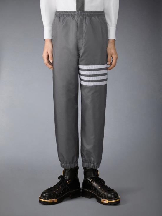 26SS 톰브라운 샤이니 립스탑 4바 트랙 팬츠 MTU349C F1095 025 DARK GRAY DOM - THOM BROWNE