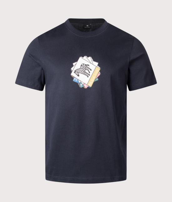 26SS 폴 스미스 지브라 패치 반팔 M2R 011R VP5614 49 NAVY DOM