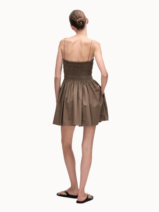  마토 숏 원피스 Matteau 셔링 보디스 미니 드레스 버치 - MATTEAU