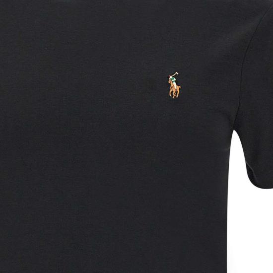 26SS 폴로 랄프로렌 포니 로고 자수 반팔티 710740727 001 Black - POLO RALPH LAUREN