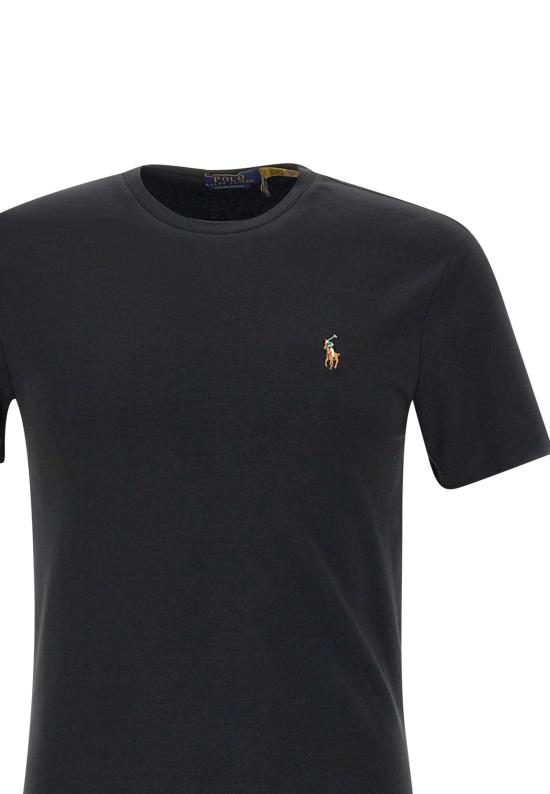 26SS 폴로 랄프로렌 포니 로고 자수 반팔티 710740727 001 Black - POLO RALPH LAUREN