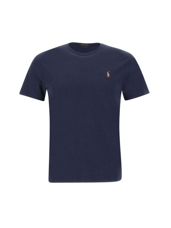 26SS 폴로 랄프로렌 포니 로고 자수 반팔티 710740727 003 Blue - POLO RALPH LAUREN