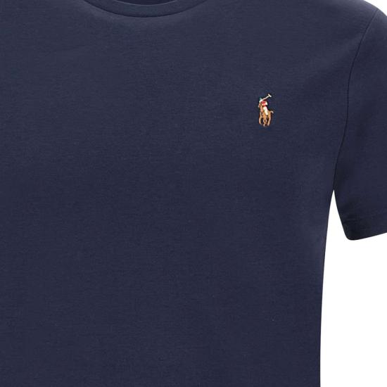 26SS 폴로 랄프로렌 포니 로고 자수 반팔티 710740727 003 Blue - POLO RALPH LAUREN